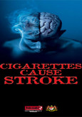 Merokok mengakibatkan Strok (B. Inggeris)